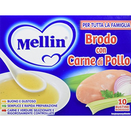 MELLIN BRODO POLLO VERD. GR.50