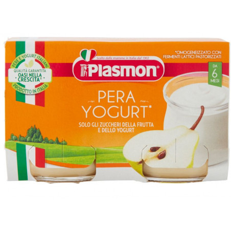 PLASMON YOGURT PERA GR.120X2