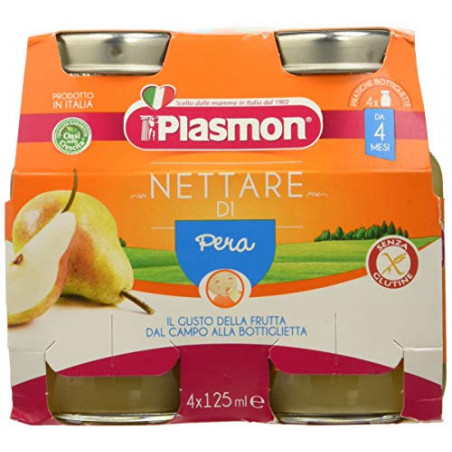 PLASMON NETTARE PERA ML.125X4