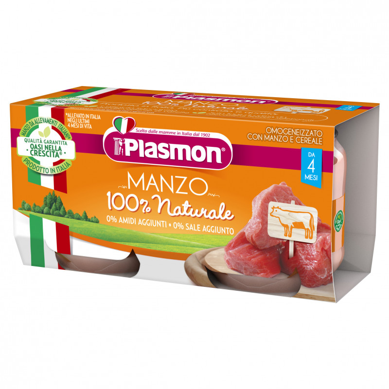 PLASMON OMO MANZO GR.80X2