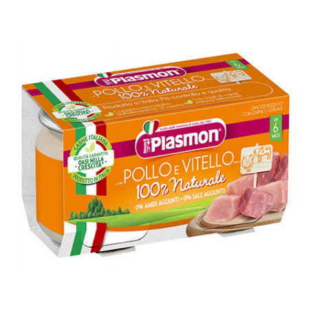 PLASMON OMO VITELLO POLLO GR.80X2