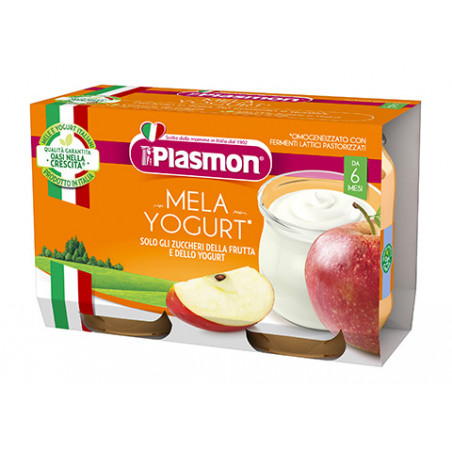 PLASMON YOGURT MELA GR.120X2