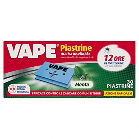 VAPE ZANZARE PIASTRINE GERANIO X30