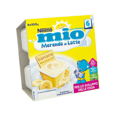 MIO MERENDA BANANA 4X100GR