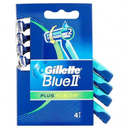 GILLETTE BLUE II PLUS SLALOM RASOIO X4