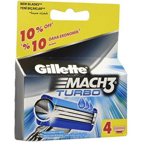 GILLETTE MACH3 TURBO LAME RIC.X4