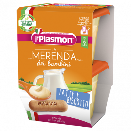 PLASMON MERENDA SAP.N.LATTE BISC 120x2