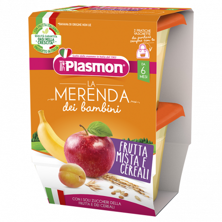 PLASMON MERENDA SAP.N.FRUT CER.GR.120X2