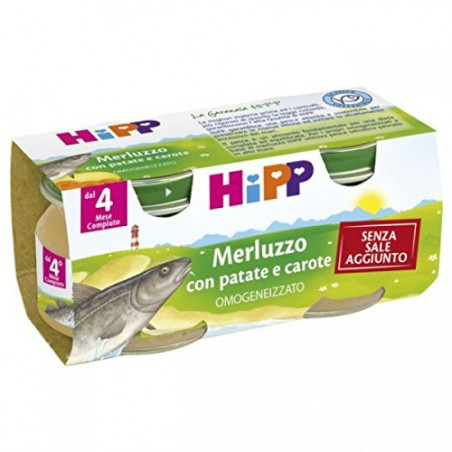 HIPP OMO MERLUZZO C PAT CAR GR.80X2