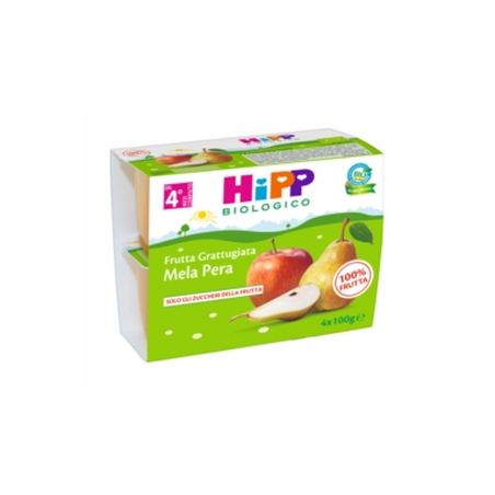 HIPP MINI DESSERT MELA PERA GR.100X4