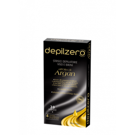 DEPILZERO STRISCE DEP. VISO+BIK.ARGAN 20