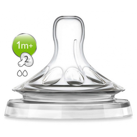 AVENT TETTARELLE NATURAL FL.LENT 2FORI(E