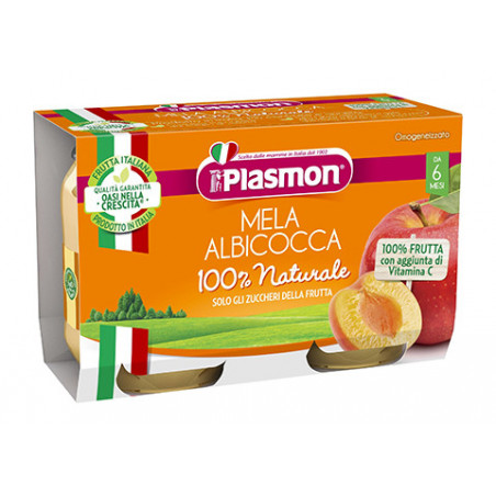 PLASMON OMO MELA ALB GR.104X2