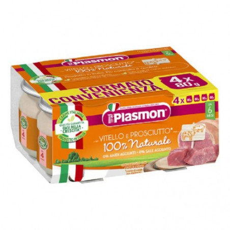 PLASMON OMO VITELLO PROSC GR.80X4