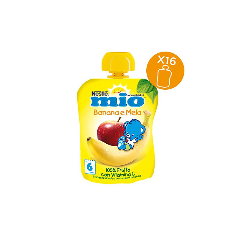 NESTLÉ MIO Merenda da spremere Yogurt e Frutta Banana pouch 100 g