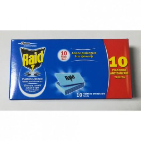 RAID PIASTRINE X10