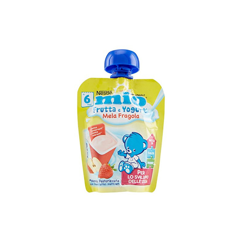 Mellin pouch mela fragola banana 6 mesi+ 90 g