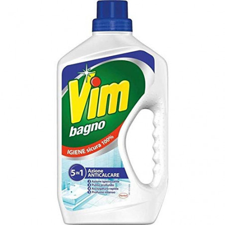 VIM DETERSIVO GEL BAGNO ANTI CALCARE 2 IN1 IGIENIZZANTE CASA 1LT X