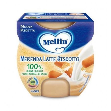 MELLIN MERENDA LATTE BISC 100X2