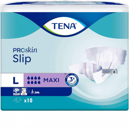 TENA SLIP MAXI LARGE X10 711010