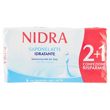 NIDRA SAPONETTA LATTE 2+1 90GR