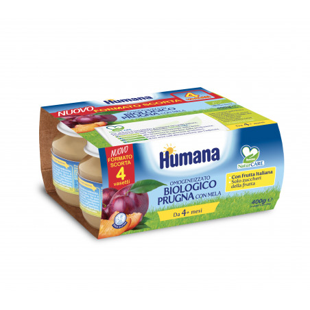 HUMANA OMO MELA PRUGNA BIO GR.100X4