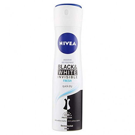 NIVEA DEO SPR B&W INVIS.FRESH 150ML