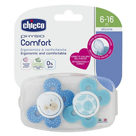 CHICCO SUCCH.COMFORT BOY SIL 6 16M X2