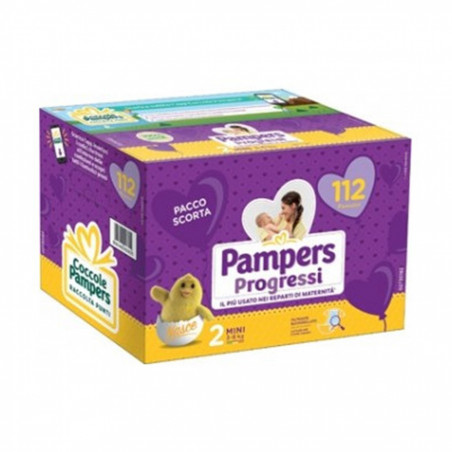 PAMPERS PROGRESSI QUADRI MINI x