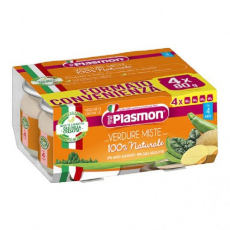 PLASMON OMO VERDURE MISTE GR.80X4