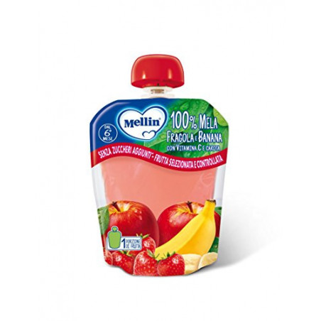 MELLIN POUCH FRAGOLA BANANA 90GR