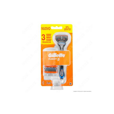 GILLETTE FUSION 5 RASOIO+3 RIC.