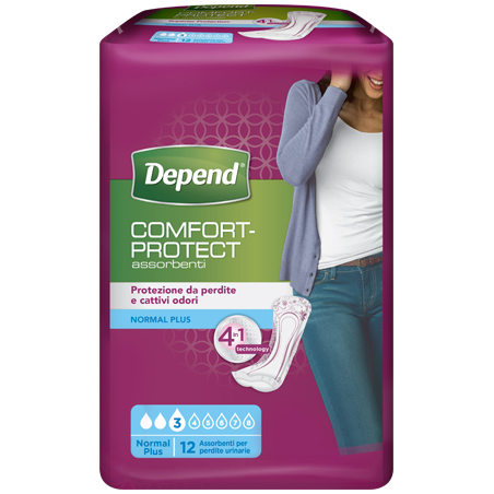 DEPEND ASSORB.NORMAL PLUSx12