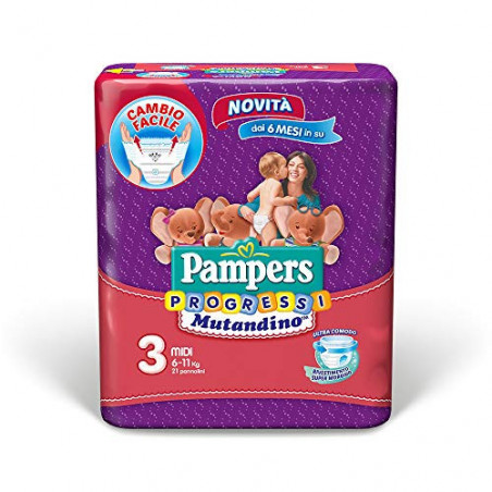 PAMPERS PROGRESSI MUT.MIDI x21(E)