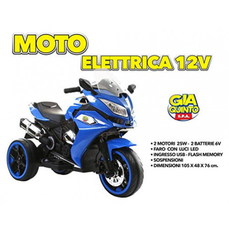 GIA QUINTO MOTO ELET.BLU 12V