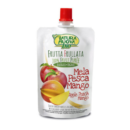 NATURA NUOVA FRULL.BIO MEL PESC MANG 100