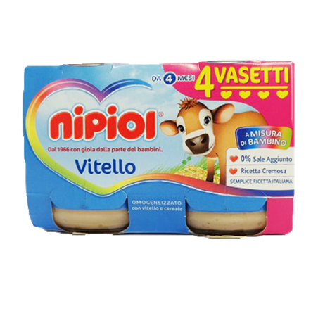 NIPIOL OMO VITELLO GR.120X4