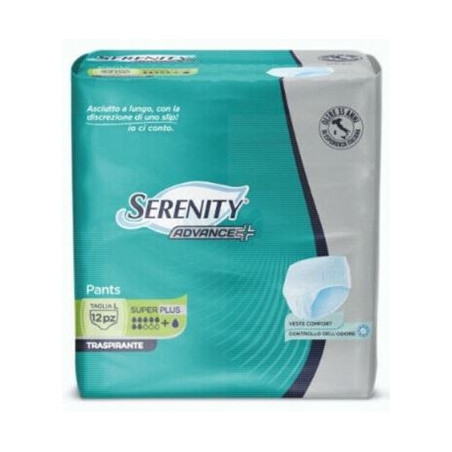 SERENITY PANTS SOFT.DRY SUPER L X12