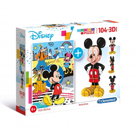 PUZZLE 104 3D MODEL MICKEY(E)