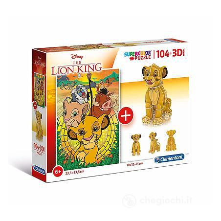 PUZZLE 104 3D MODEL LION KING(E)