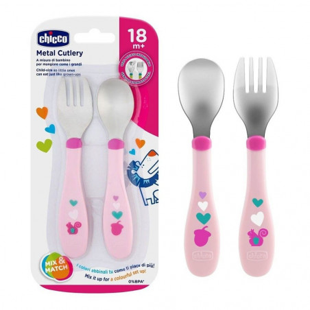 CHICCO POSATINE INOX GIRL 18M+