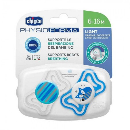 CHICCO SUCCH.PHYSIO LIGHT BOY SIL 6 16M