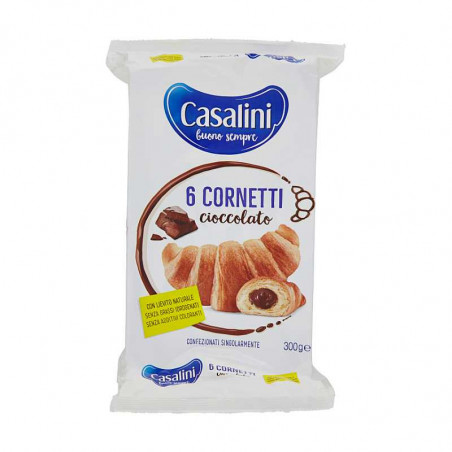 CASALINI CORNETTI CACAO 300GR X6