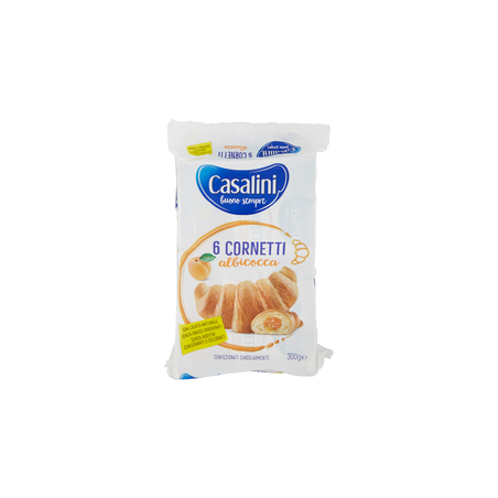 CASALINI CORNETTI ALBICOCCA 300GR X6