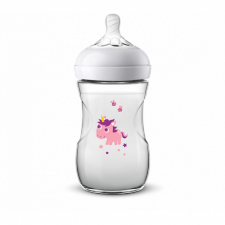 AVENT BIBERON NATURAL 260M UNICORN.GIRL(