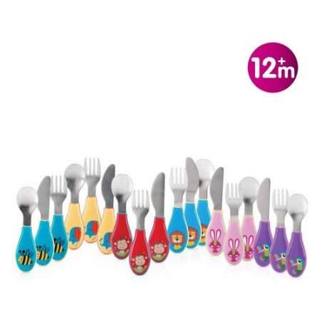 NUBY POSATINE INOX C MANICO SILICONE