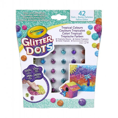 CRAYOLA GLITTER DOTS TROPICAL(E)