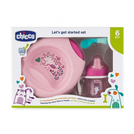 CHICCO SET PAPPA GIRL 6M+