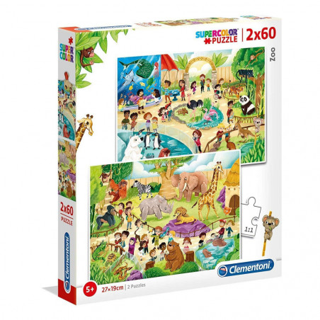 PUZZLE SUPERCOLOR 2X60 PERS.DISNEY ASS.(