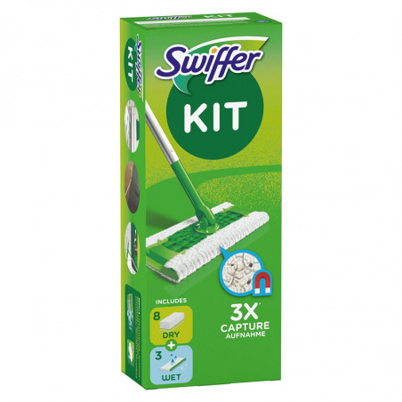 SWIFFER STARTER KIT+8 PANNI+3WET